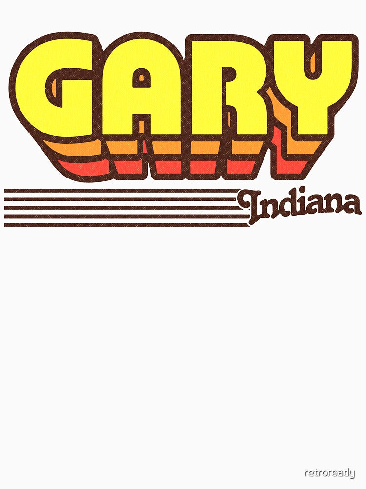 Gary, Indiana | Retro Stripes by retroready