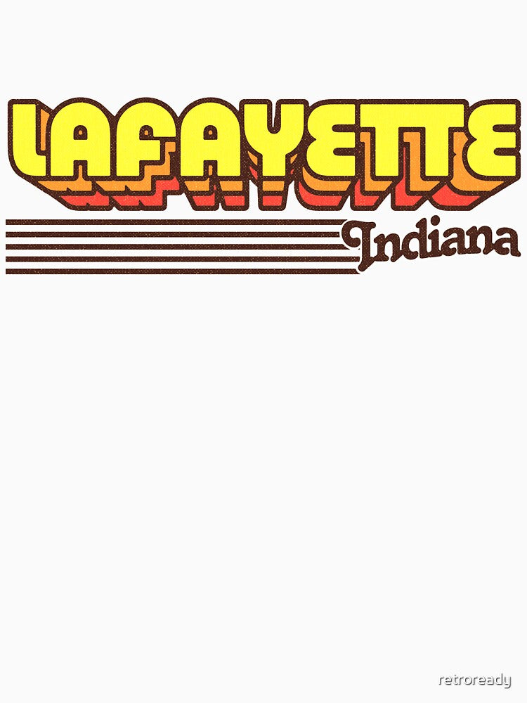 Lafayette, Indiana | Retro Stripes by retroready