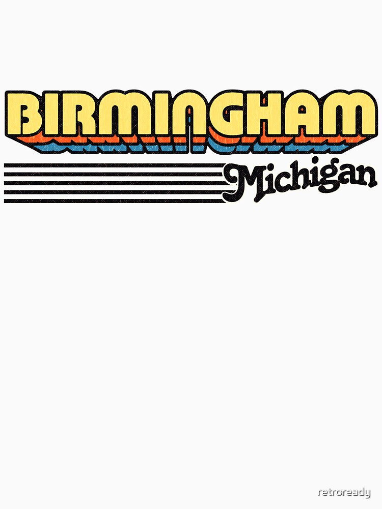 Birmingham, Michigan | Retro Stripes by retroready