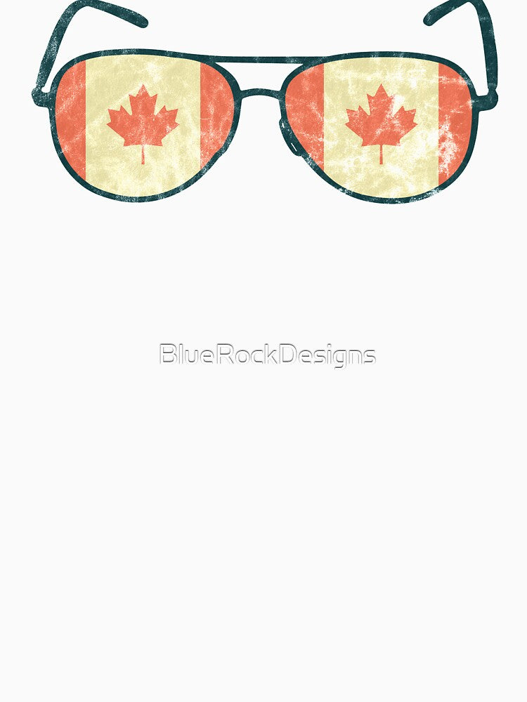 Canada Flag - Vintage Sunglasses Travel Souvenir by BlueRockDesigns