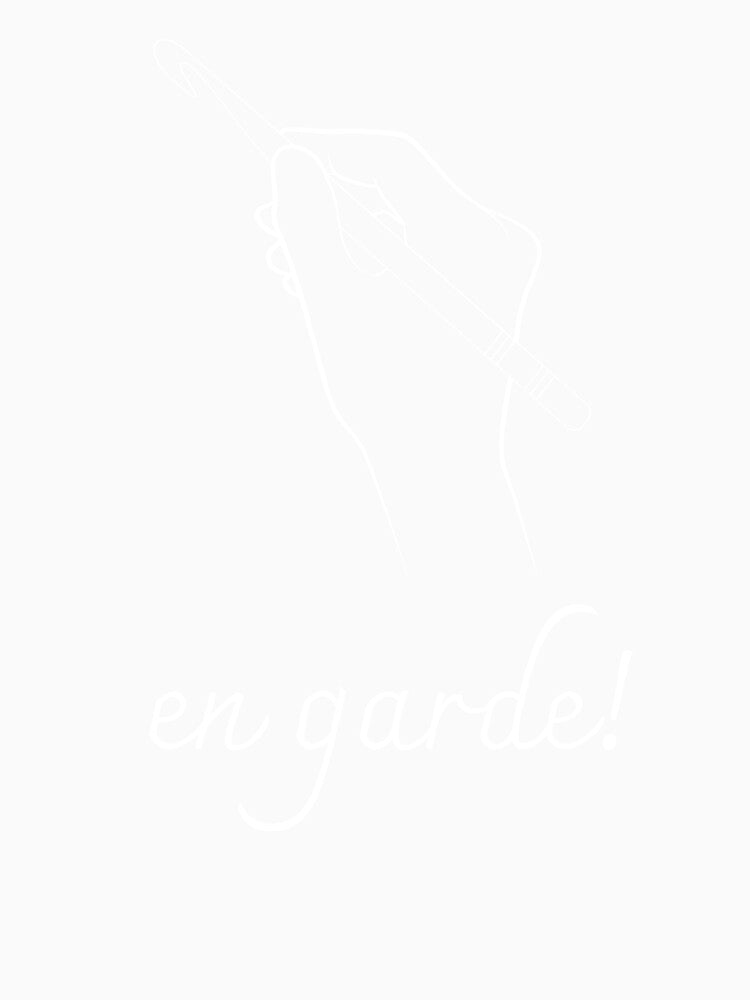En garde! with a crochet - for a crocheting lover in white by BetweenFictionAndReality
