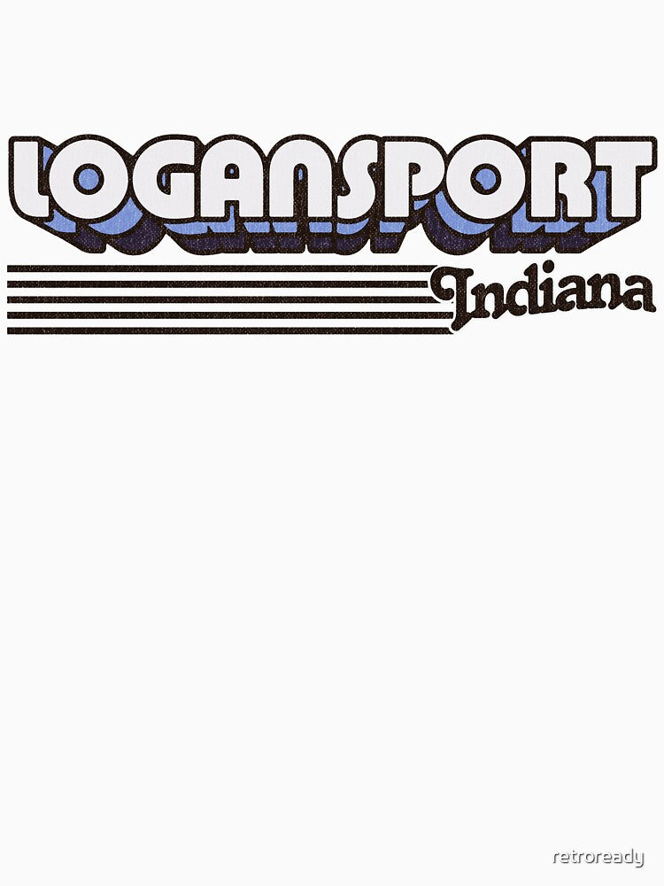 Logansport, Indiana | Retro Stripes by retroready