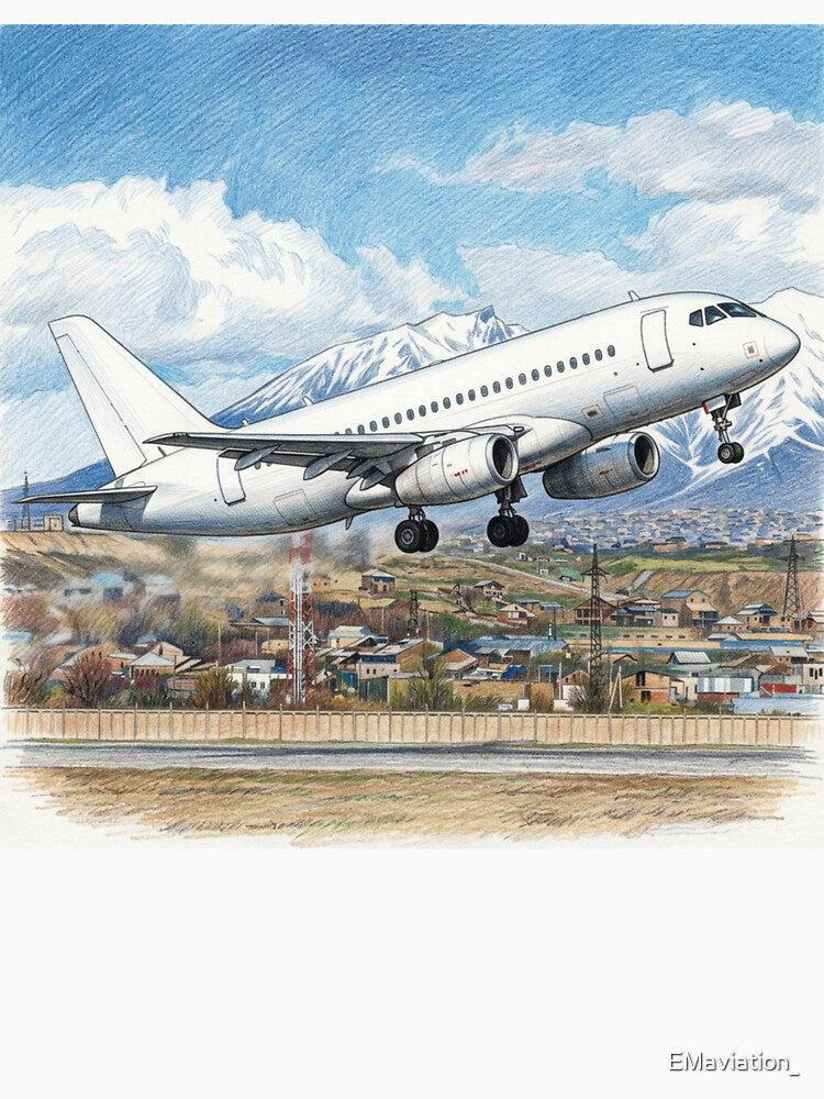 Airplane Taking off - Drawing by EMaviation_