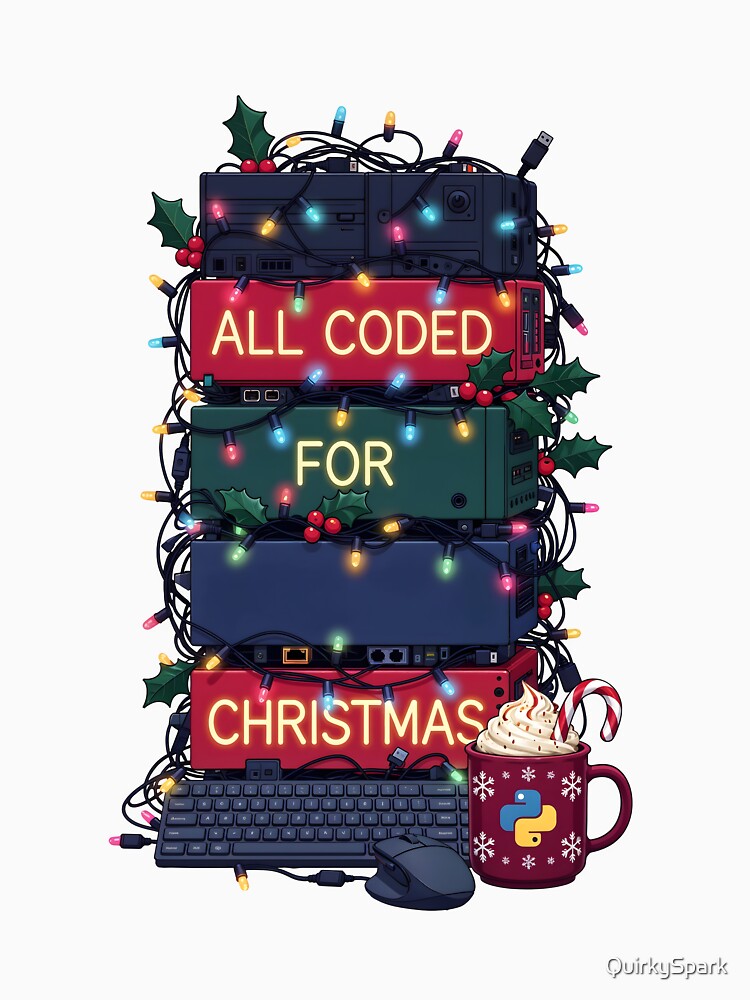 All Coded For Christmas Tech Humor by QuirkySpark
