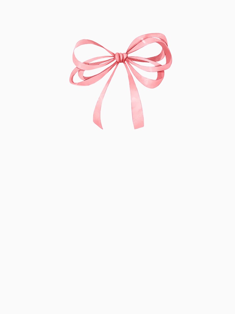 Pink Bow Sticker Coquette Aesthetic Ribbon Illustration by Justagirl444