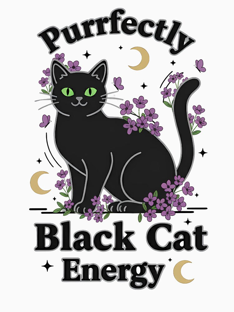 Purrfectly Black Cat Energy by Coolpybara