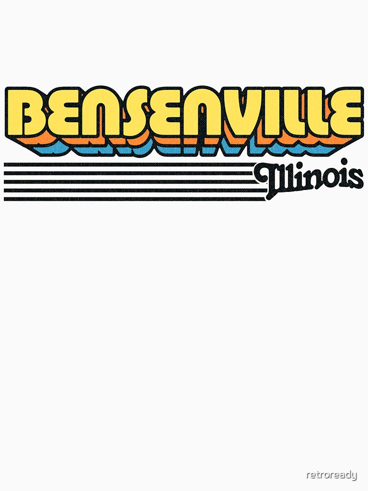 Bensenville, Illinois | Retro Stripes by retroready