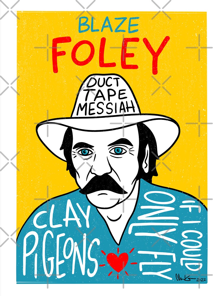 Blaze Foley Country Music Folk Art by krusefolkart