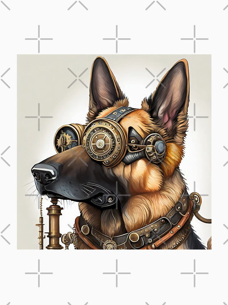 STEAMPUNK STYLE GERMAN SHEPHERD DOG by cubiask