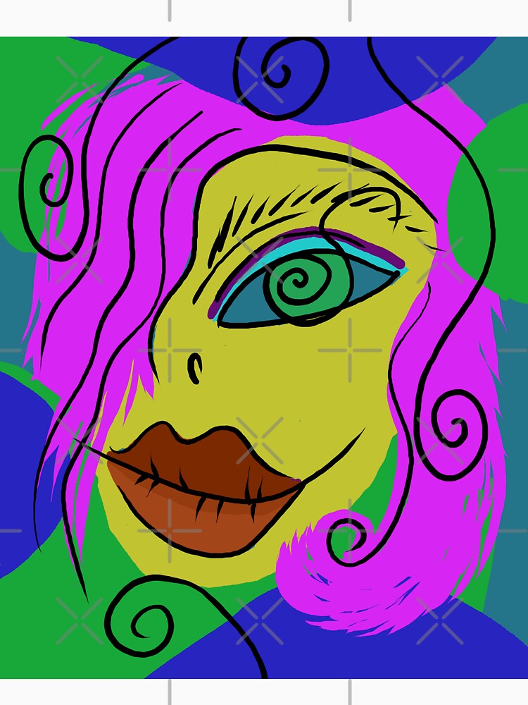 futuristic abstract face by neurostructure