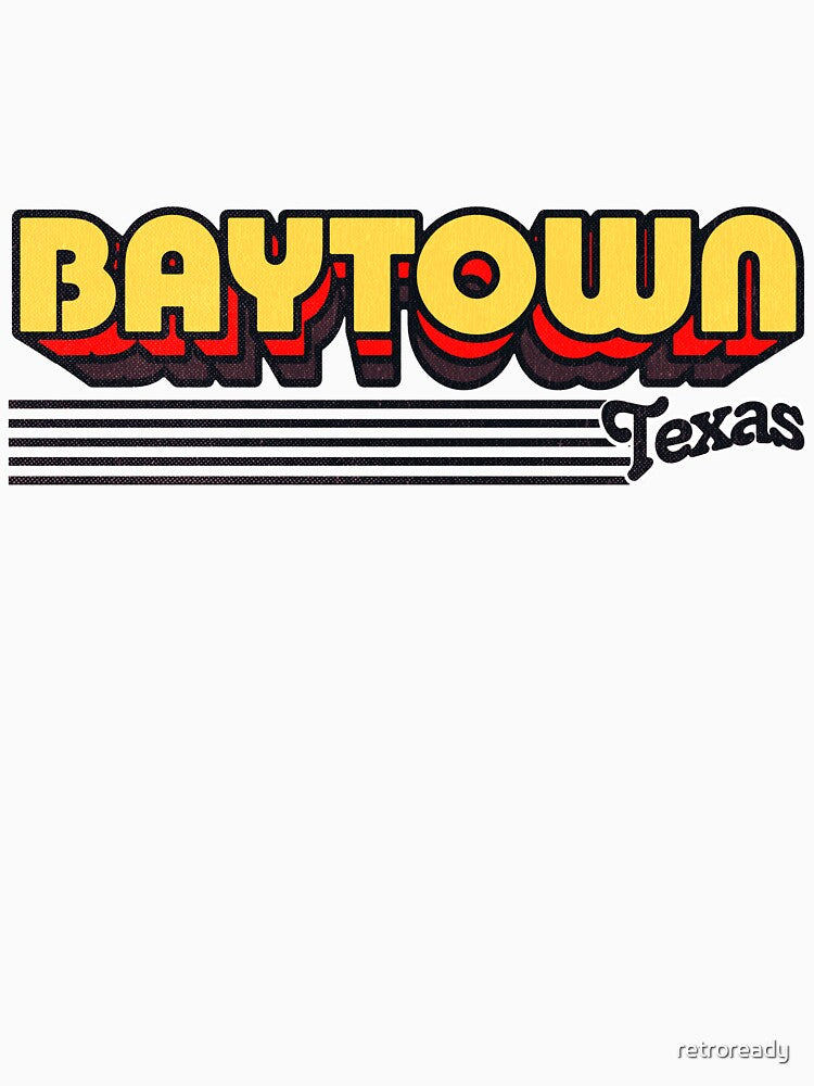 Baytown, Texas | Retro Stripes by retroready