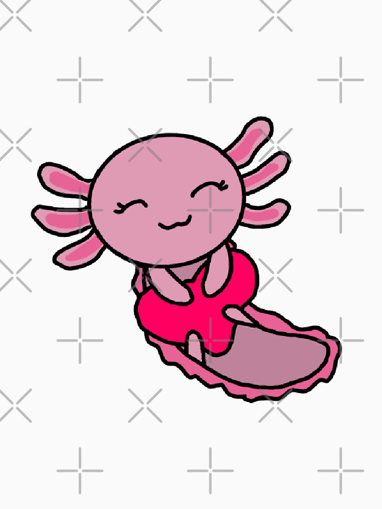 Valentine Axolotl by Mysticartshop