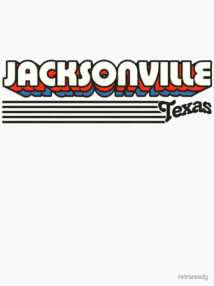 Jacksonville, Texas | Retro Stripes by retroready