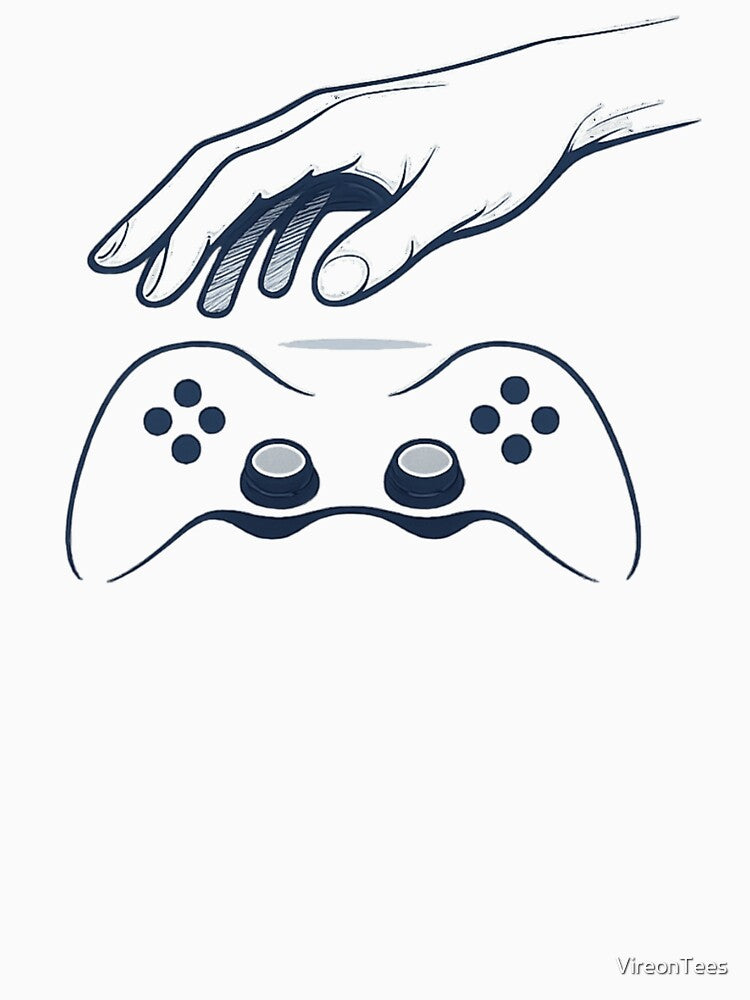 Muscle Memory Took Over – Minimal Gamer Controller Design by VireonTees