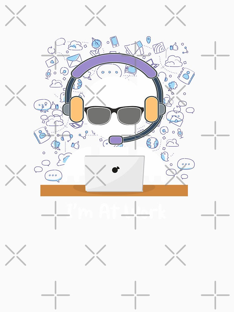 I'm At Work – Funny Remote Worker Design for Tech Lovers by Bianormal