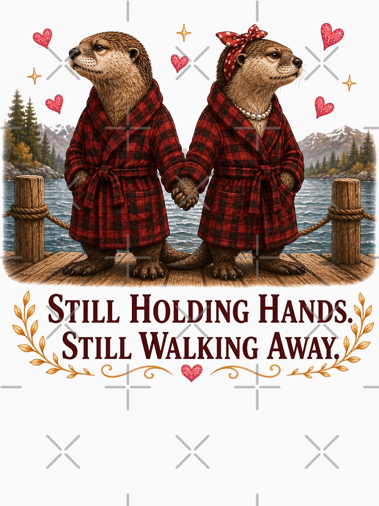 Funny Otter Couple Significant Otter Anniversary Marriage Gift by Gentlestate