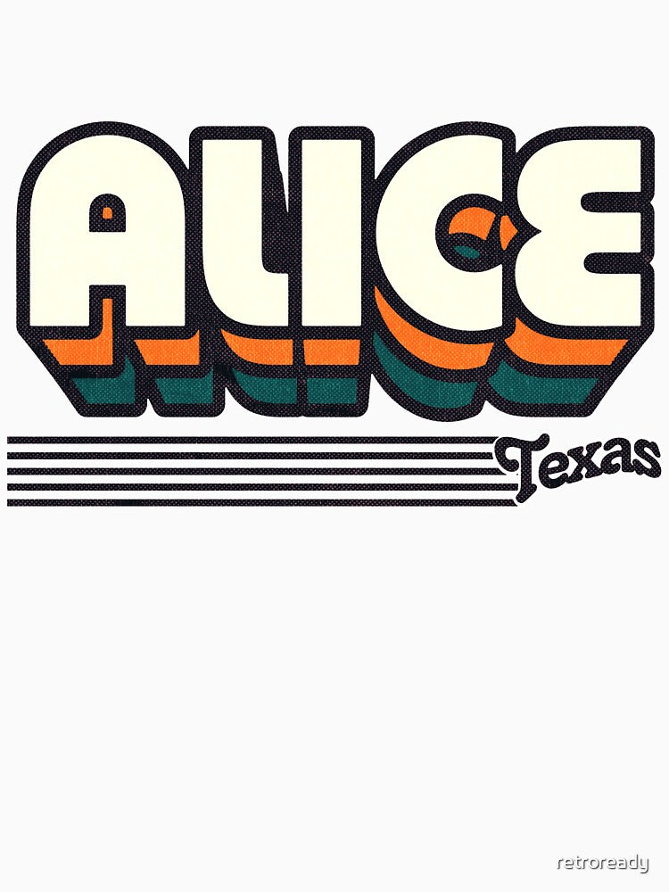 Alice, Texas | Retro Stripes by retroready