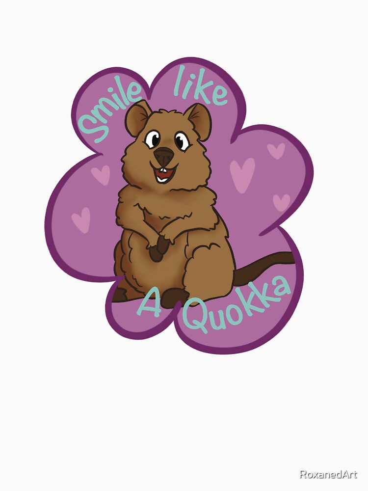 Smile like a quokka by RoxanedArt