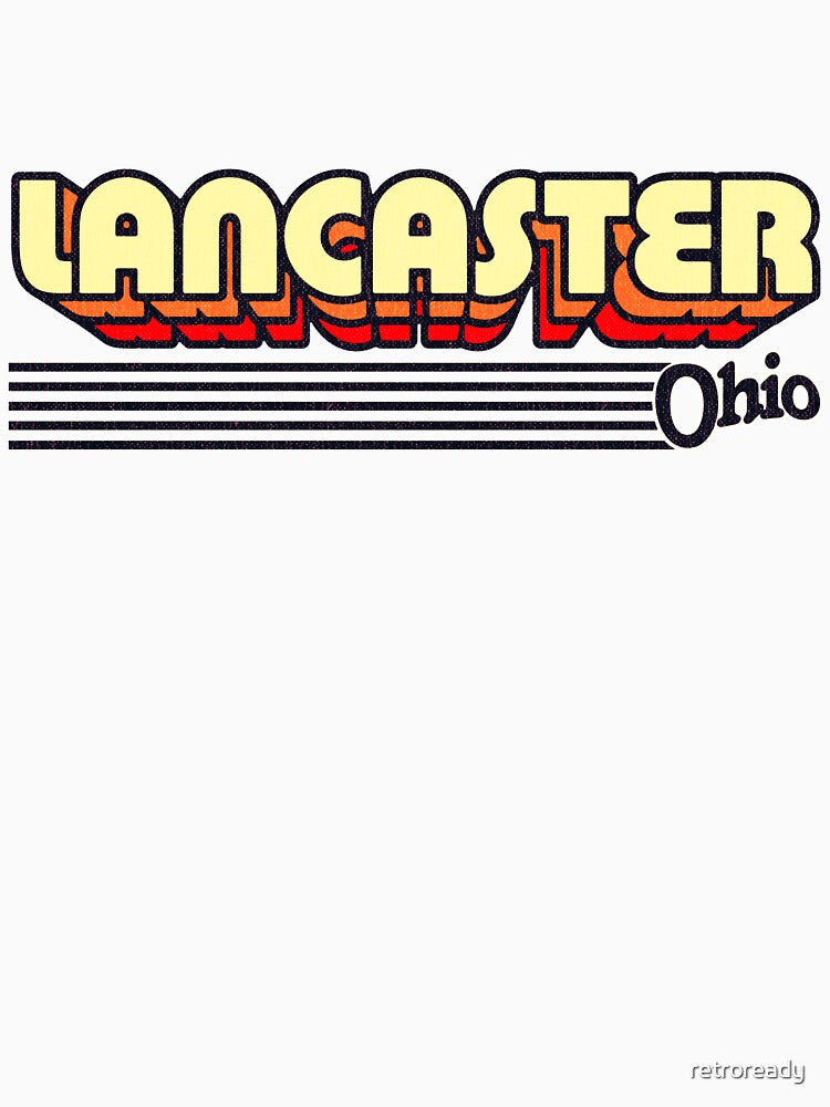 Lancaster, Ohio | Retro Stripes by retroready