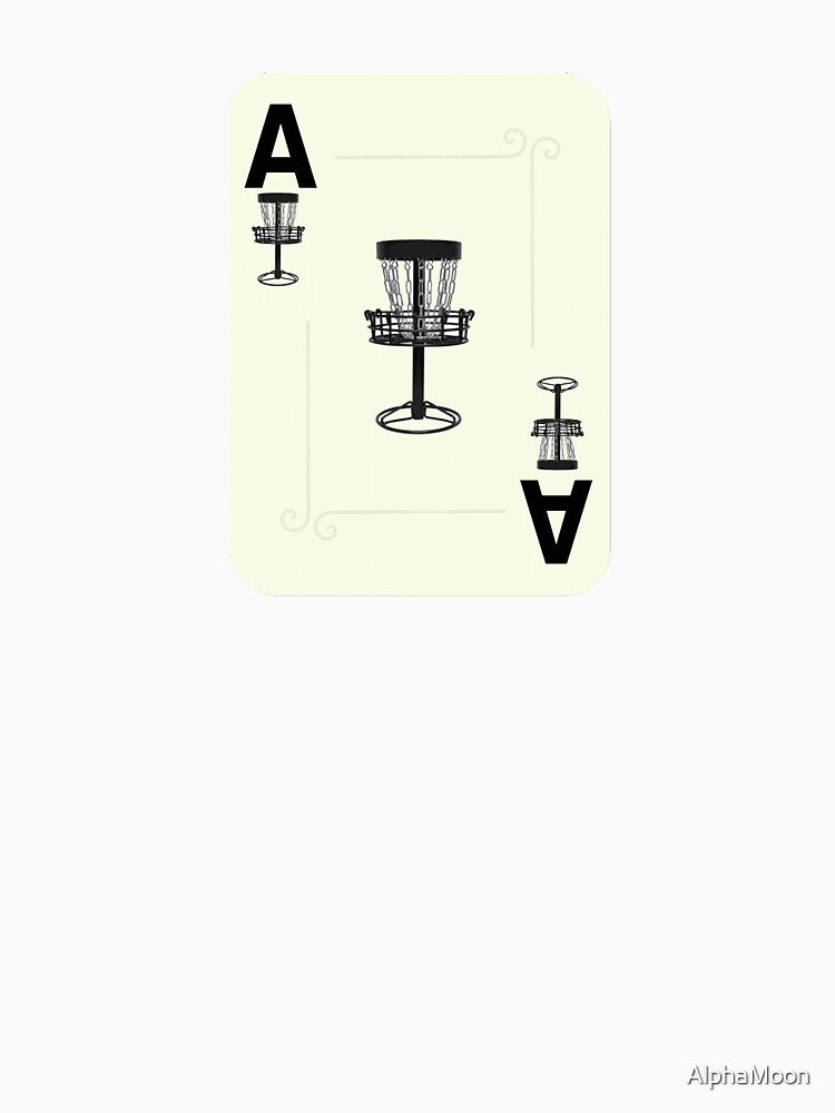 Disc Golf Ace Basket Poker Card by AlphaMoon