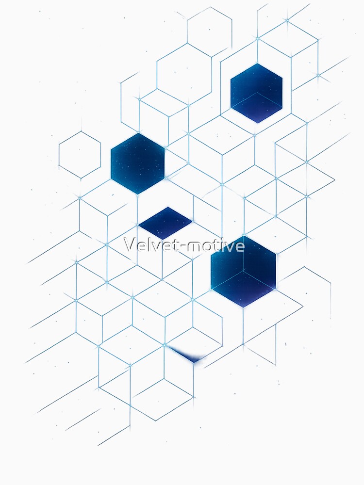Neon Hex Grid by Velvet-motive