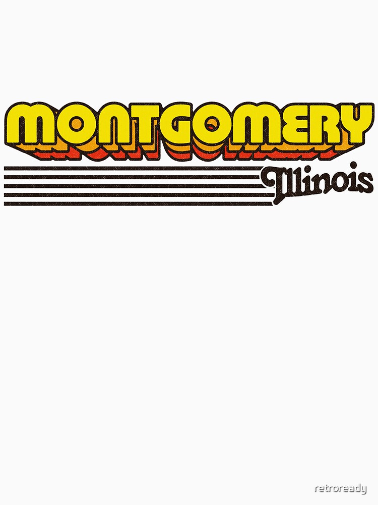 Montgomery, Illinois | Retro Stripes by retroready