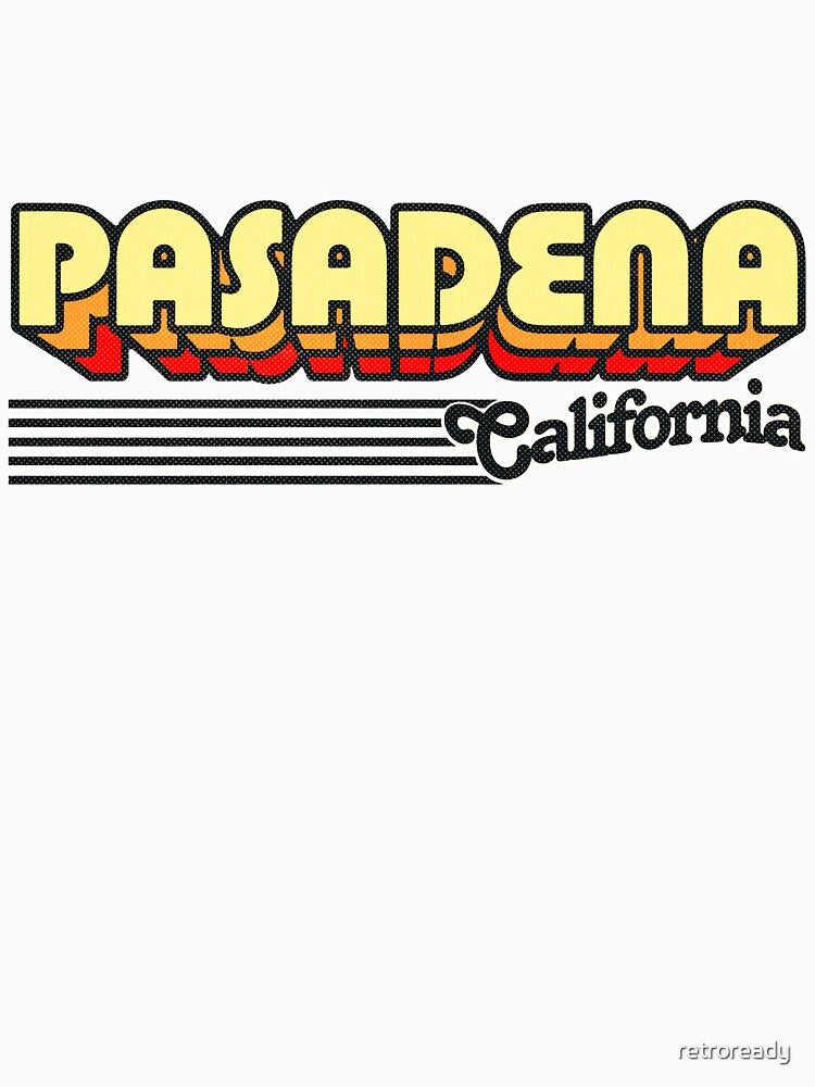 Pasadena, California | Retro Stripes by retroready