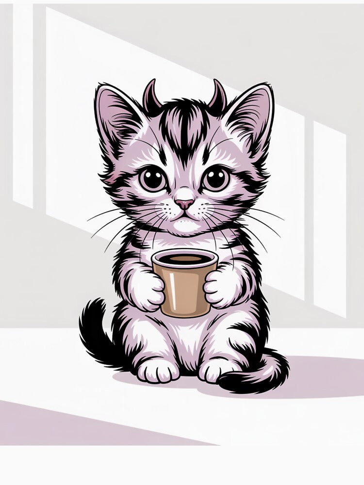 Caffeinated Cat by PixelRawr