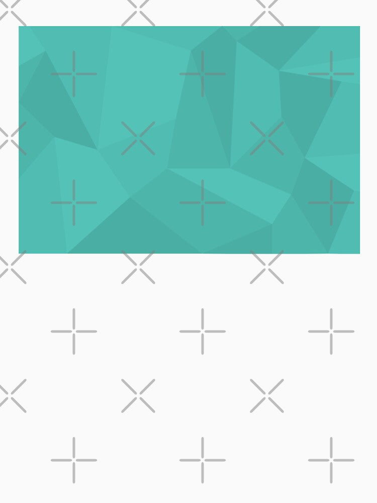 Turquoise, cool, unique, trendy, urban geometric pattern by theendup