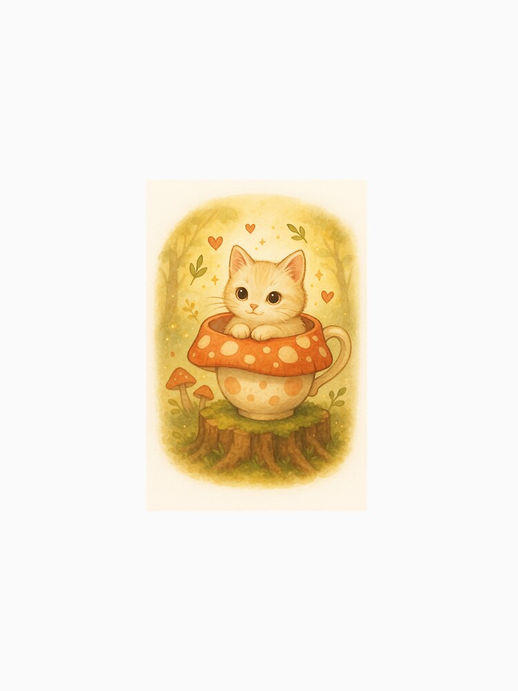 Mushroom Teacup Cat by Mushroom Mews