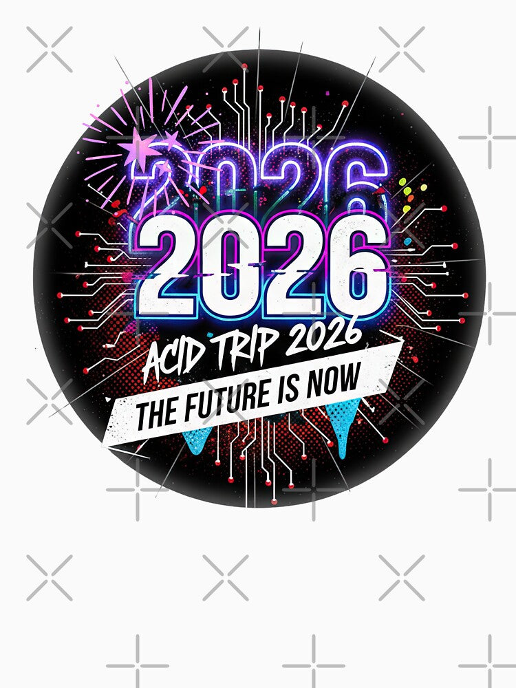 Acid Trip 2026 Cyberpunk Neon Future Art by GrafTeesLab