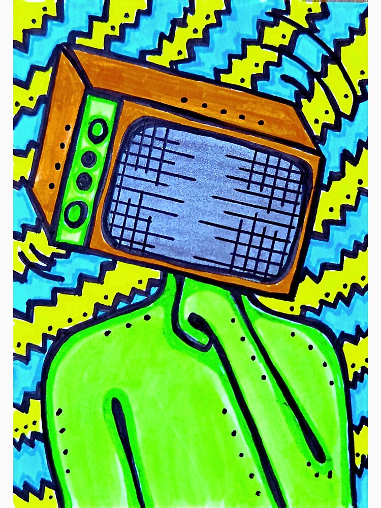 TV Head Thoughts by Karlaslittleart