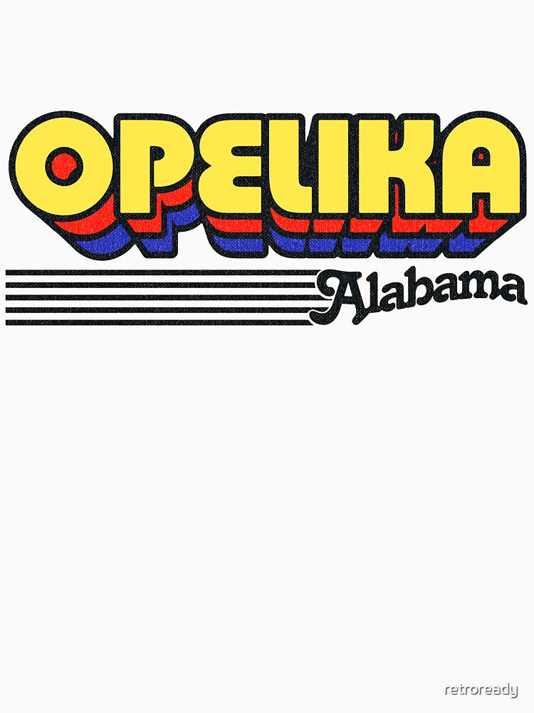 Opelika, Alabama | Retro Stripes by retroready