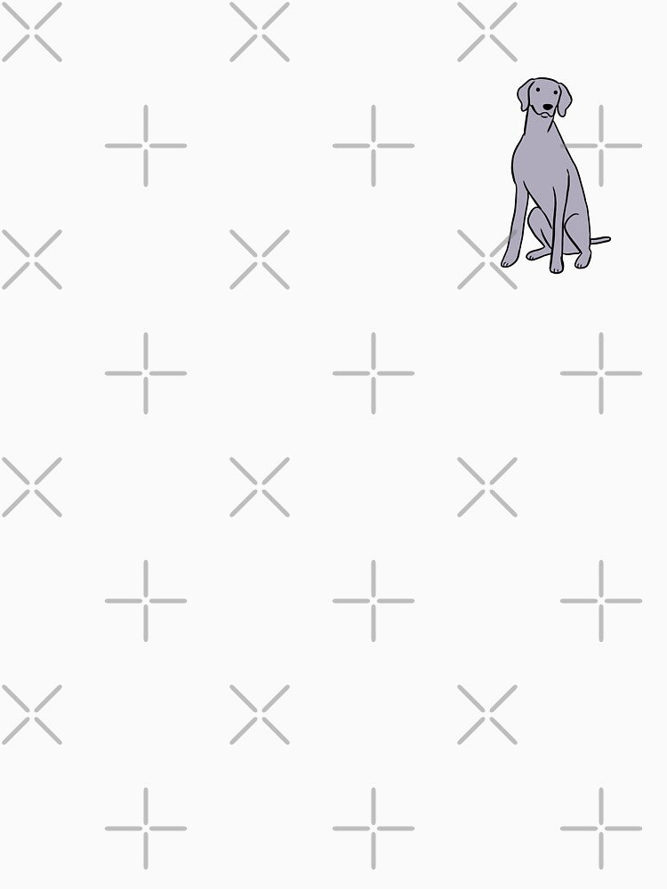Cute weimaraner dog Illustration by Yarafantasyart