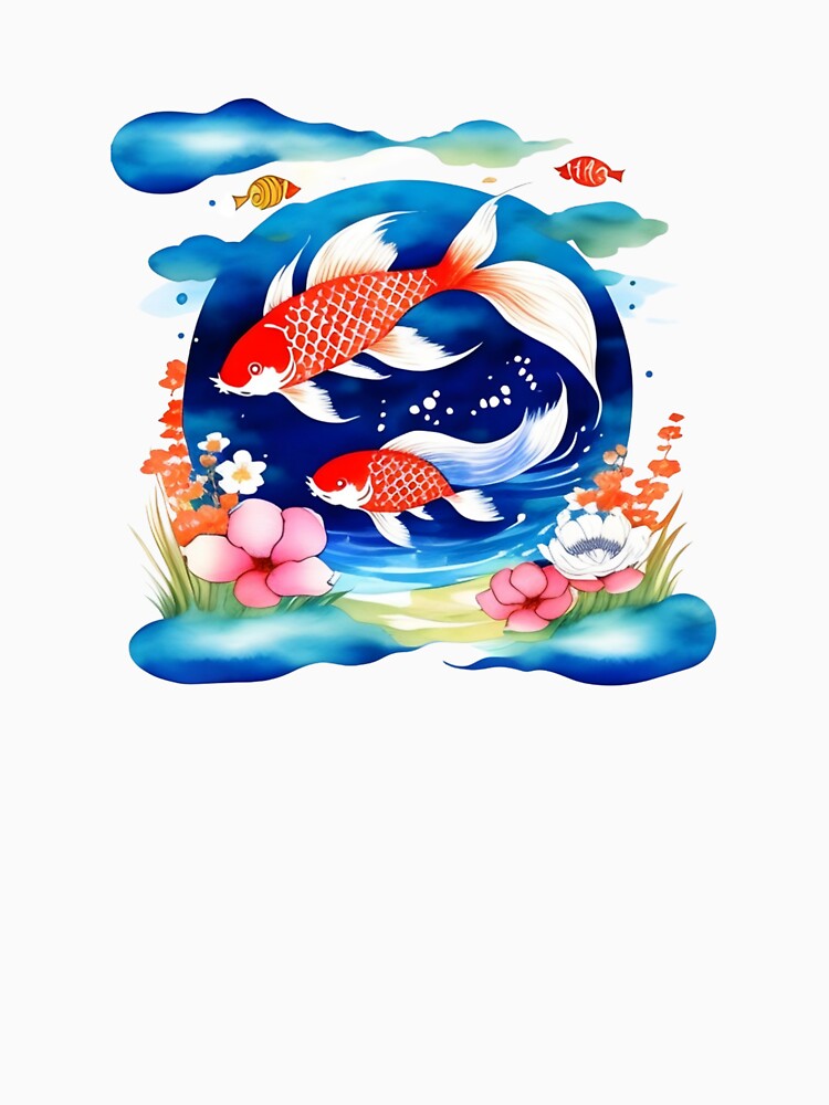 Swimming Koi Fish by Whimsy Fae Studio