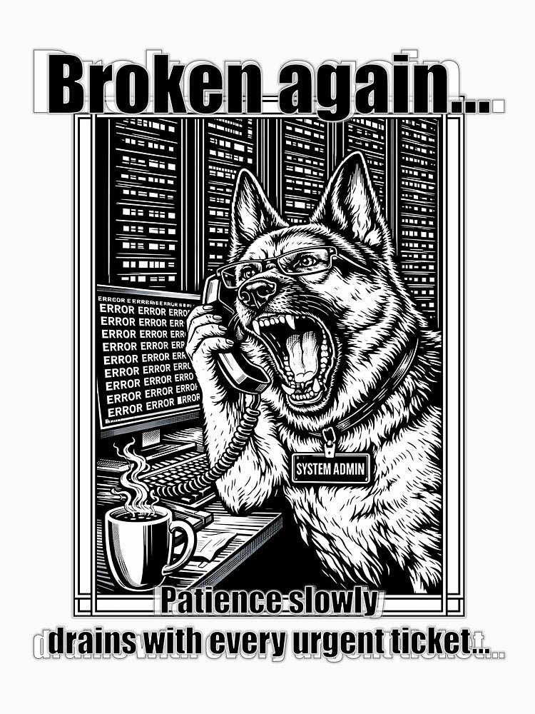 Broken Again Patience Slowly Drains With Every Urgent Ticket by ArhiStrategOne