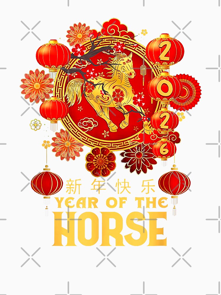 Year Of The Horse Chinese New Year by MerchDeviant