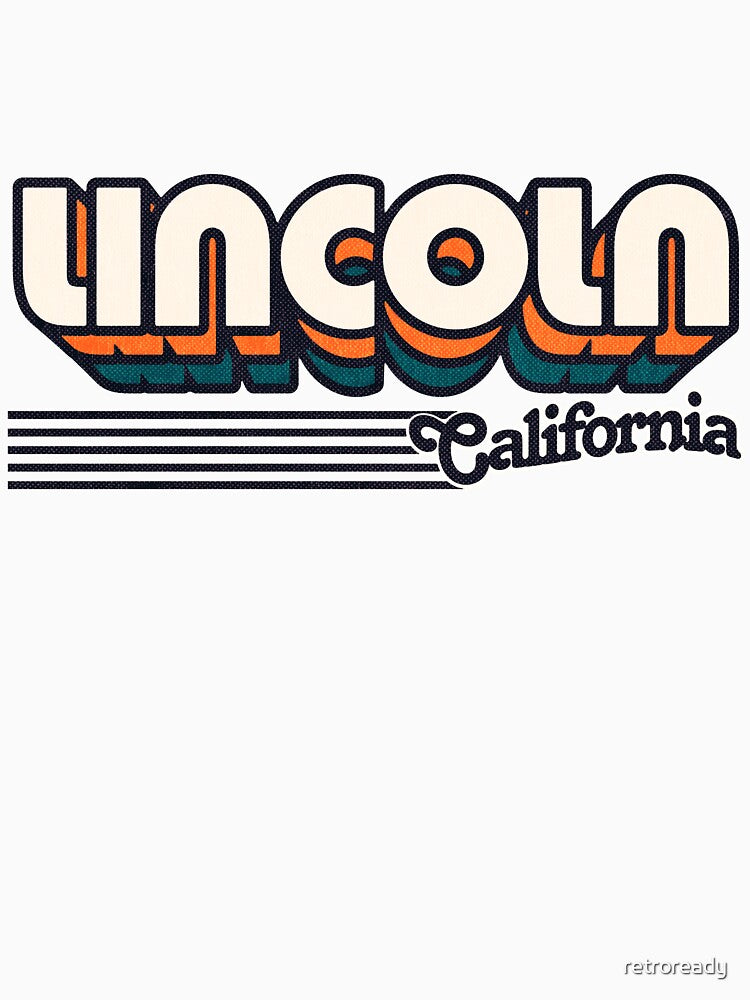 Lincoln, California | Retro Stripes by retroready