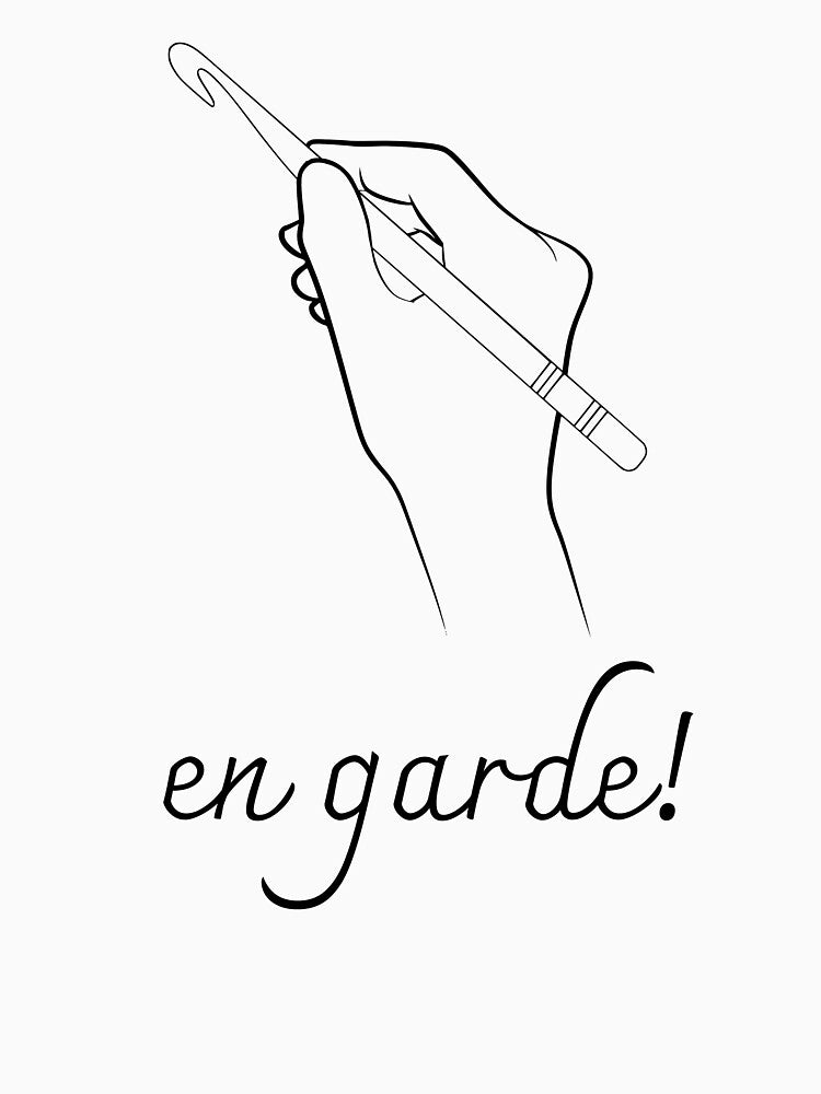 En garde! with a crochet - for a crocheting love by BetweenFictionAndReality