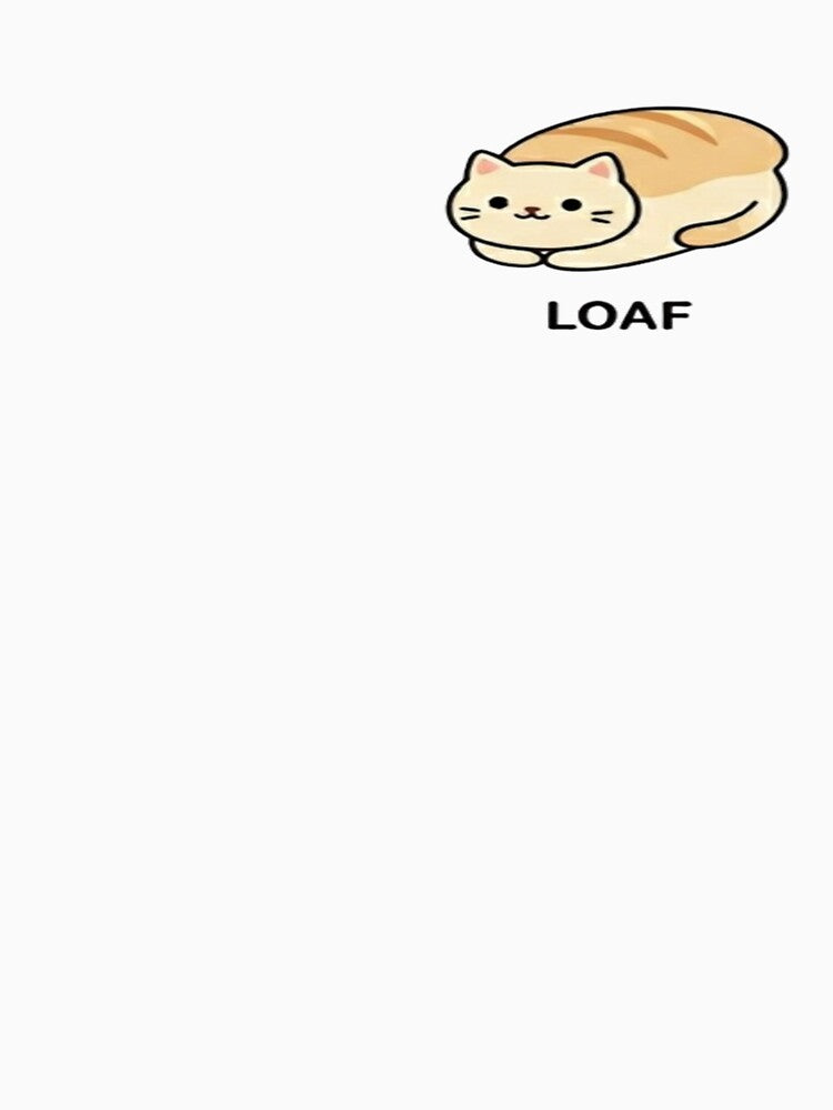 Loaf Cat Sticker – Cute Bread Cat Funny Minimal Design by Velora Design