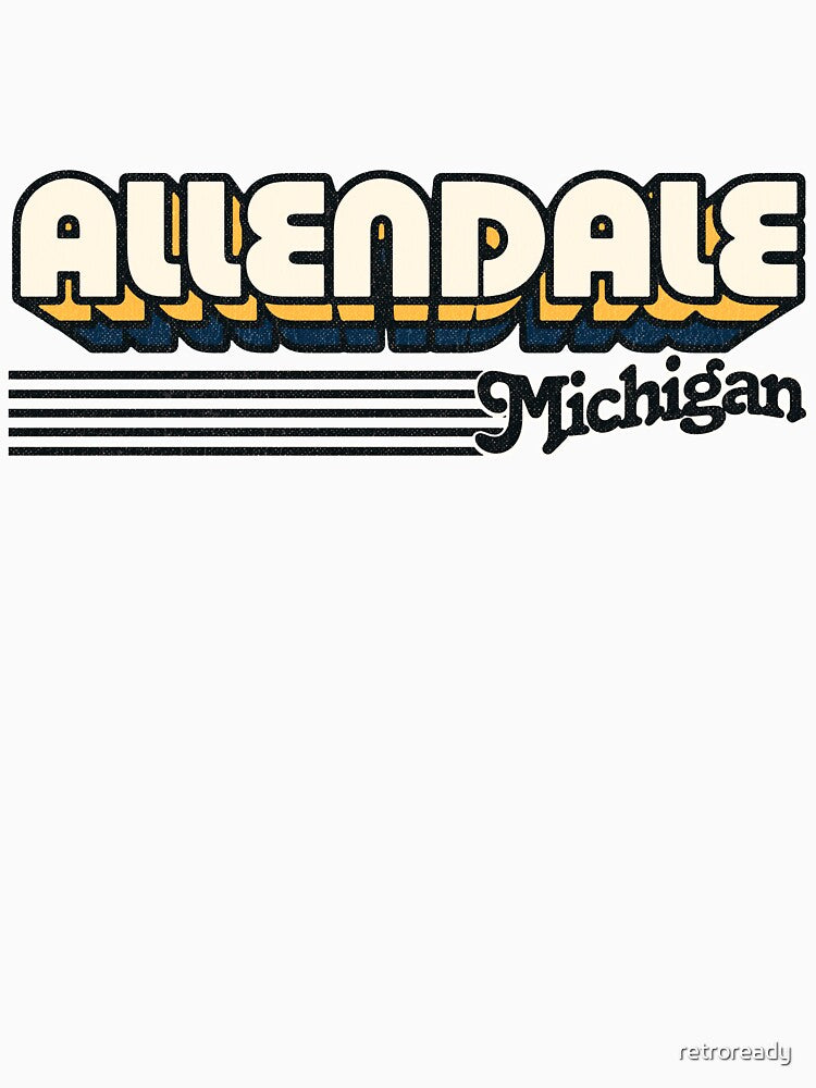 Allendale, Michigan | Retro Stripes by retroready