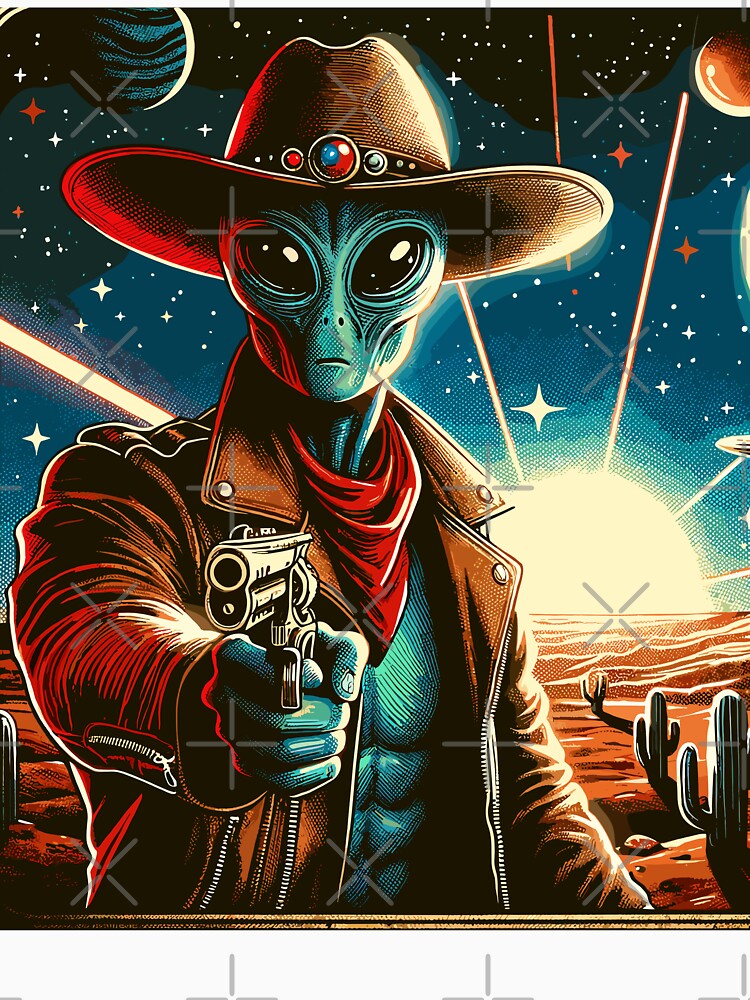Alien Space Cowboy Sci-Fi by RayCrimson