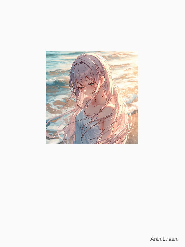 Cute Anime Girl on the Beach – Summer Edition by AnimDream
