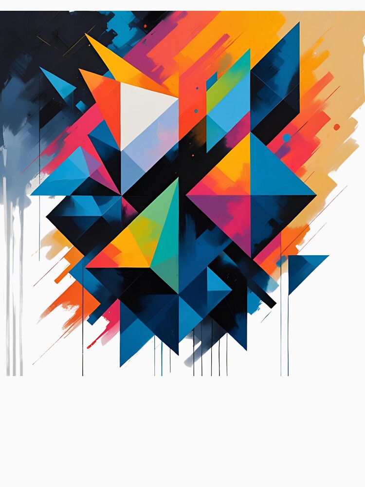 Abstract Geometric Shapes – Modern Forms with Gradients & Playful by catcurio