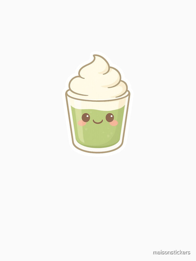Matcha Vanilla Dream 2 – Cute Kawaii Sticker by maisonstickers