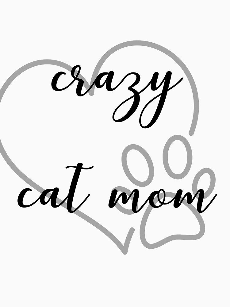 crazy cat mom heart paw by hayleyh7