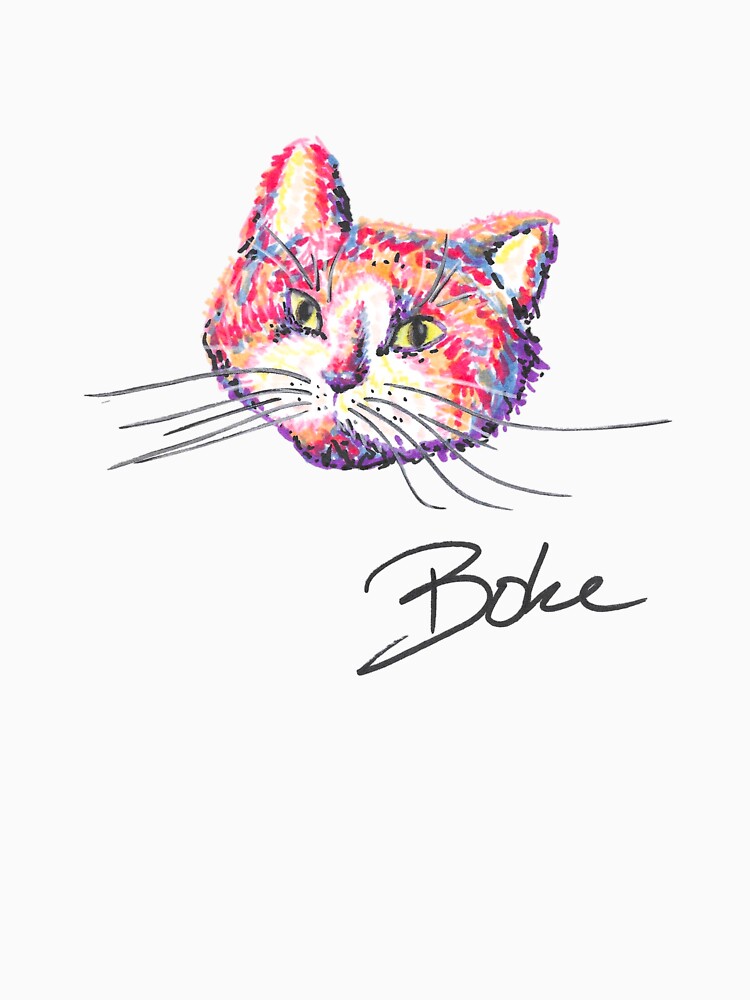 Sketchy Color Cat Portait Boke by BOKEbyTC