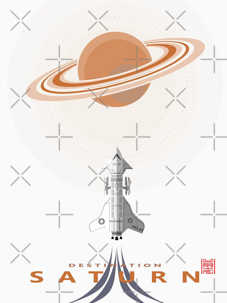 Retro Future Destination Saturn by urrin DESIGN