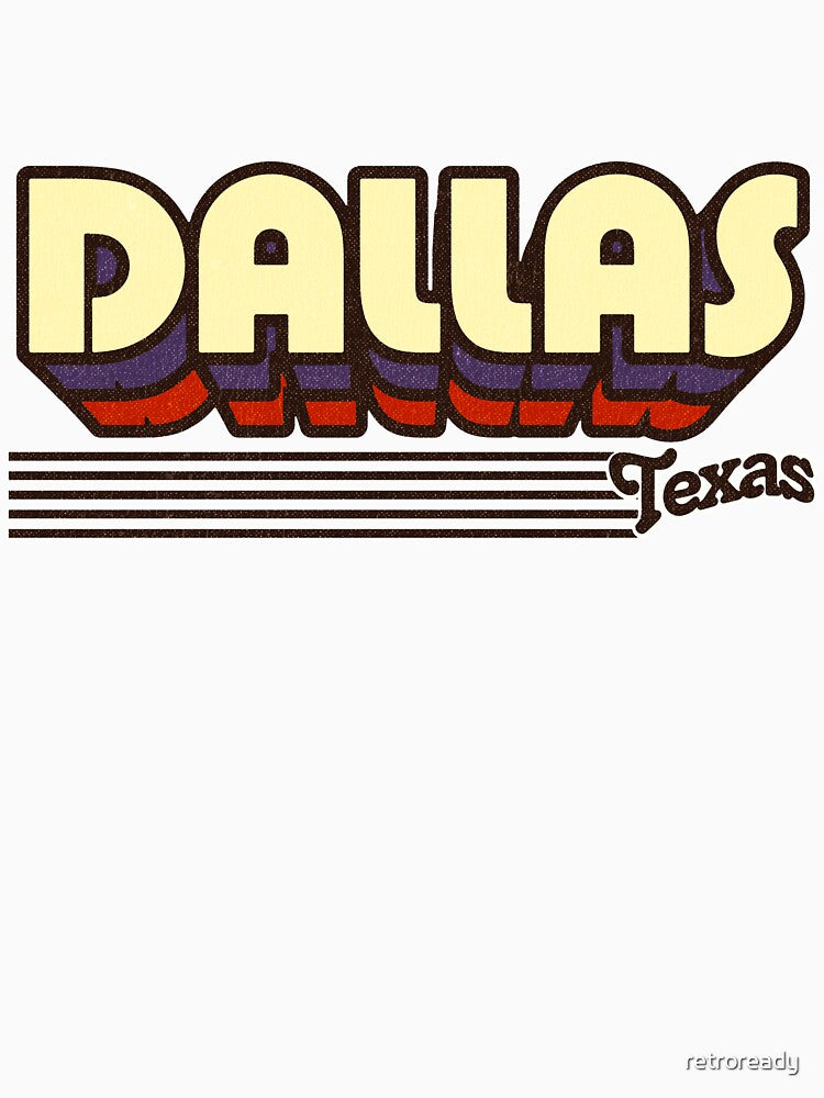 Dallas, Texas | Retro Stripes by retroready
