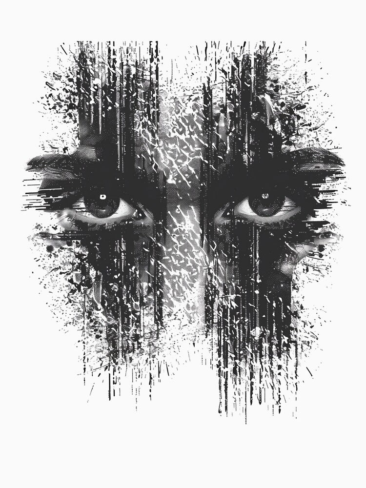 Static Noise Face - Analog Horror & Glitch Art by STATIC SOUL